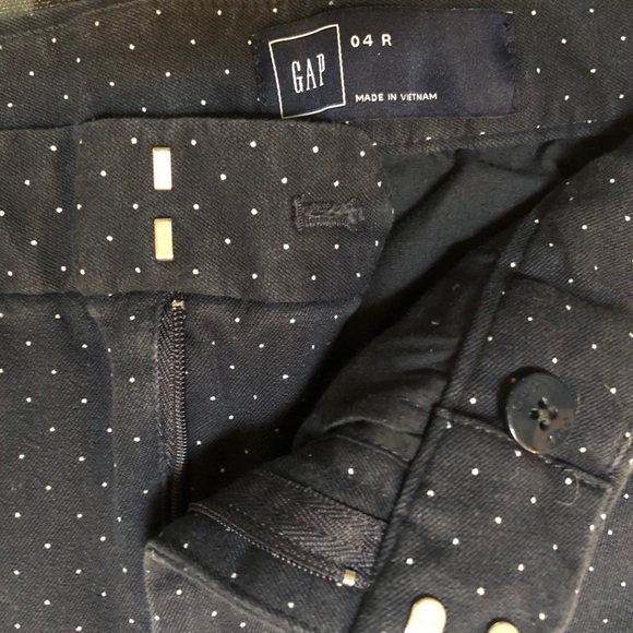 Gap- Navy w/ tiny white Dots Skinny Pants 4 - Picture 4 of 8
